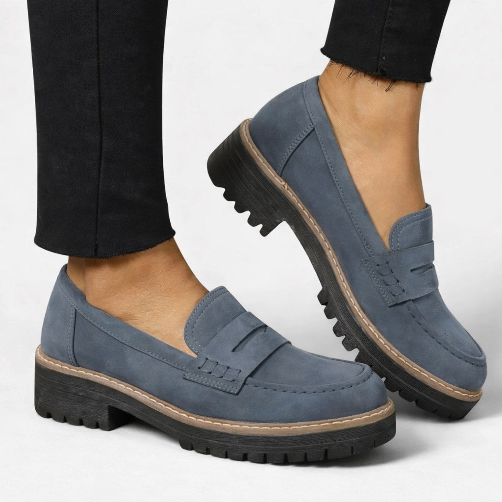 Elise | Women's Orthopedic Loafers - Blue