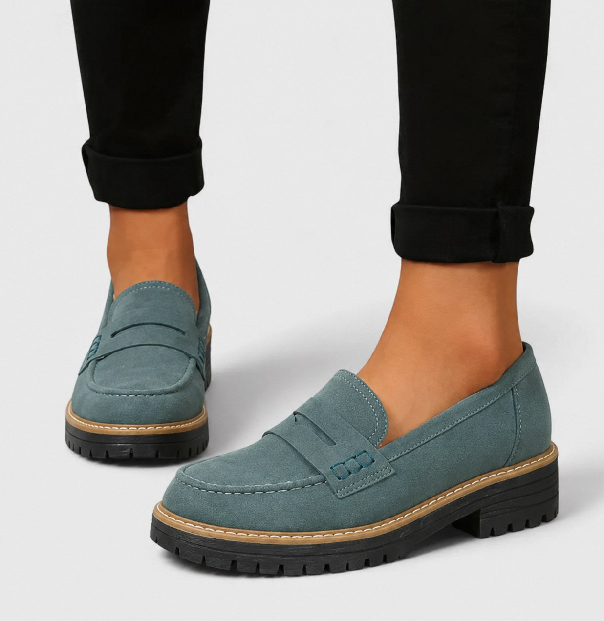 Elise | Women's Orthopedic Loafers - Green