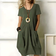 Eliza | Women's Short Sleeve Pocket Dress