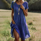 Ella | Women's Boho Chic Summer Dress - Green