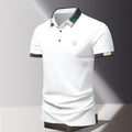 Richard | Men's Polo Shirt with Contrast Collar, Smart Casual Polo Shirt | The Dress Cellar