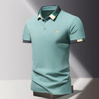 Richard | Men's Polo Shirt with Contrast Collar, Smart Casual Polo Shirt | The Dress Cellar