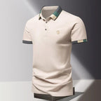 Richard | Men's Polo Shirt with Contrast Collar, Smart Casual Polo Shirt | The Dress Cellar