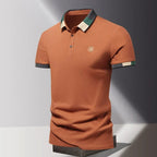 Richard | Men's Polo Shirt with Contrast Collar, Smart Casual Polo Shirt | The Dress Cellar