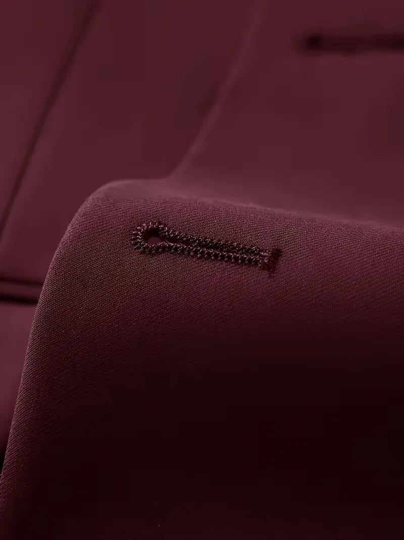 Elliot | Men's Slim-Fit Three-Piece Suit, Double-Breasted Waistcoat Trouser Suit | The Dress Cellar