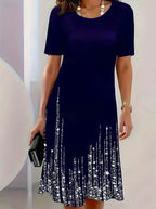Teagan | Women's Elegant Midi Evening Dress, Sophisticated Occasion Dress | The Dress Cellar