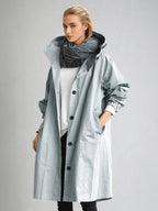 Elodie | Women's Relaxed Tailored Trench Coat, Beige Autumn Coat | The Dress Cellar