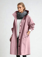 Elodie | Women's Relaxed Tailored Trench Coat, Beige Autumn Coat | The Dress Cellar