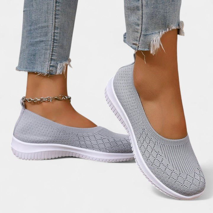 Emily | Women's Comfortable Slip-On Shoes - Gray