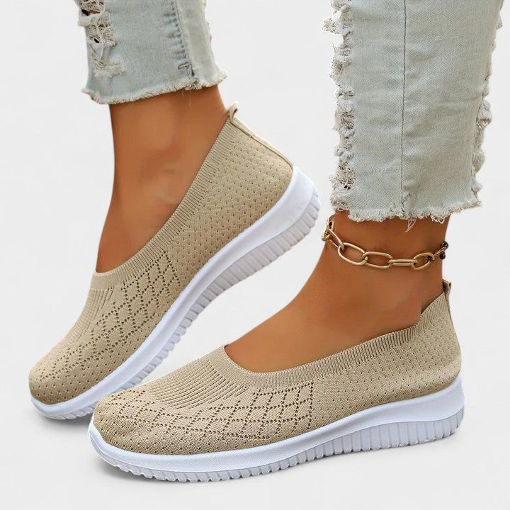 Emily | Women's Comfortable Slip-On Shoes - Apricot