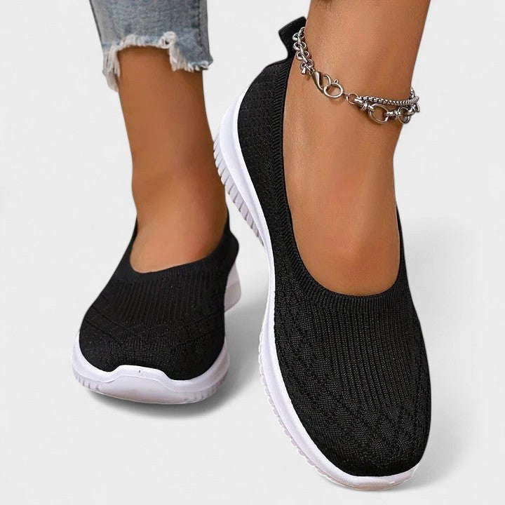 Emily | Women's Comfortable Slip-On Shoes - Black