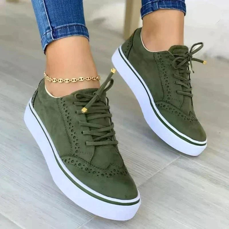 Emma | Women's Comfortable Slip-On Sneakers - Green