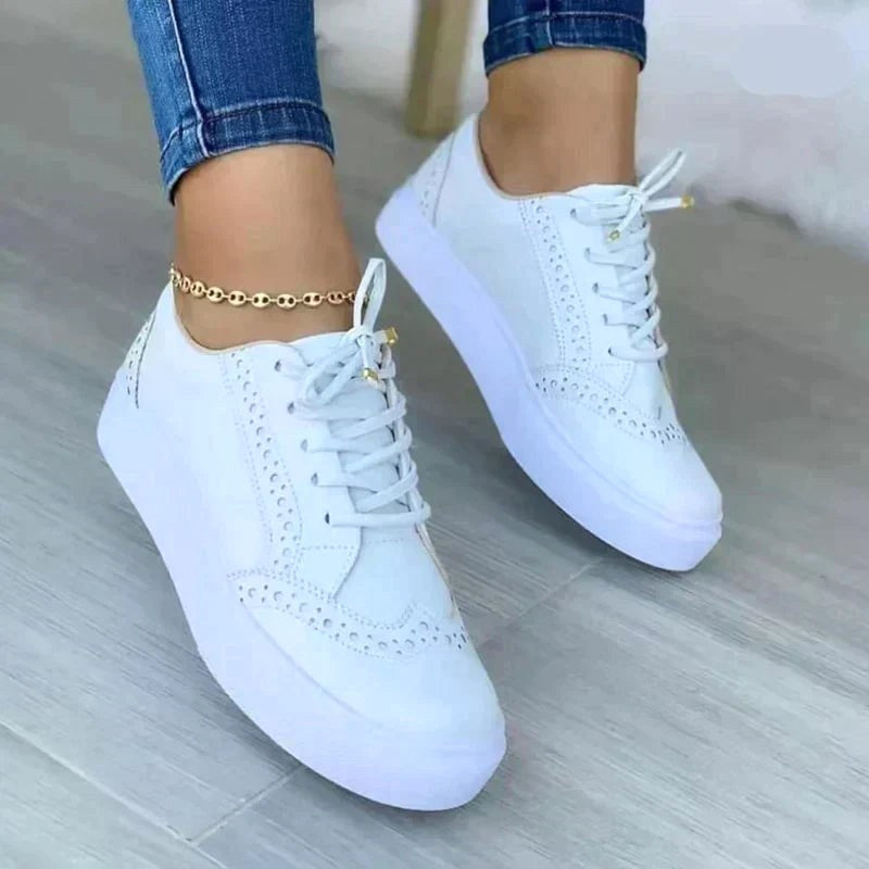 Emma | Women's Comfortable Slip-On Sneakers - White