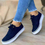 Emma | Women's Comfortable Slip-On Sneakers - Blue