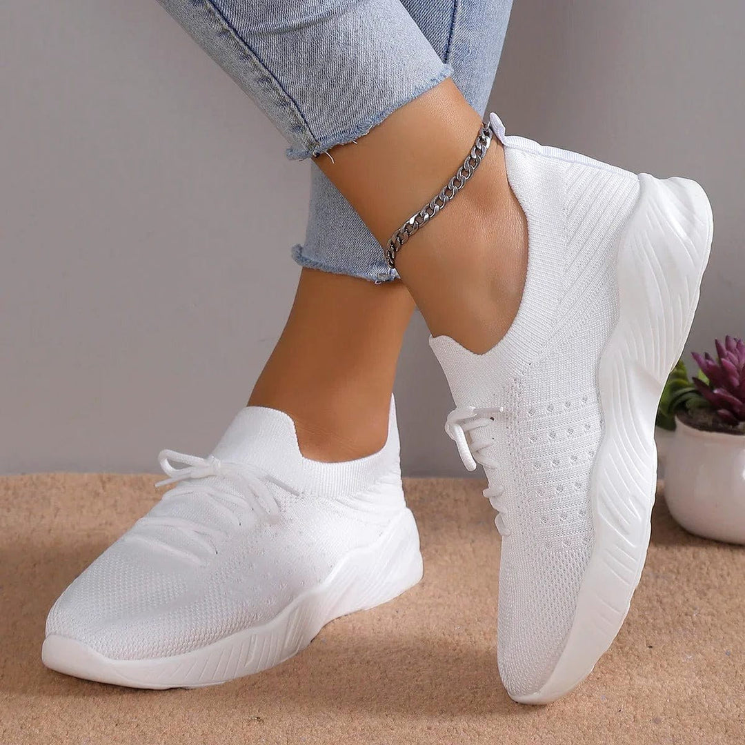 Esme | Women's Orthopaedic Slip-On Shoes | The Dress Cellar | Soft White