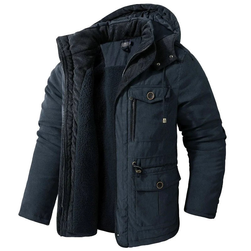 Ethan | Men's Insulated Jacket with Cold Protection, Windproof Autumn Jacket | The Dress Cellar | Green