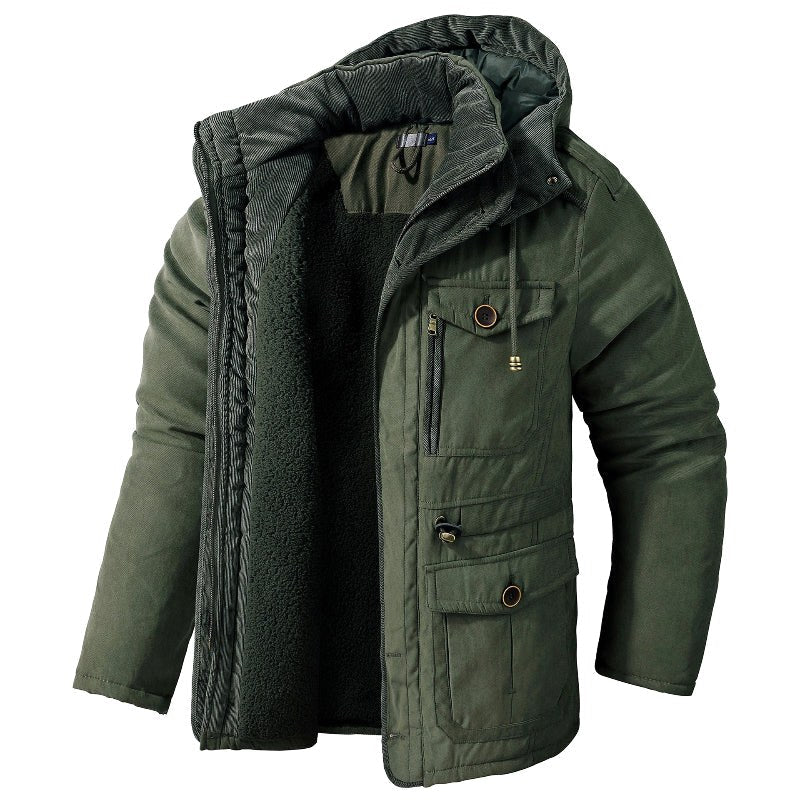 Ethan | Men's Insulated Jacket with Cold Protection, Windproof Autumn Jacket | The Dress Cellar | Grey