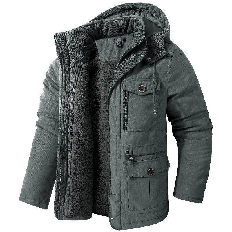 Ethan | Men's Insulated Jacket with Cold Protection, Windproof Autumn Jacket | The Dress Cellar | Black
