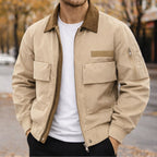 Evan | Men's City Bomber Jacket, Relaxed Fit Jacket | The Dress Cellar | Purple