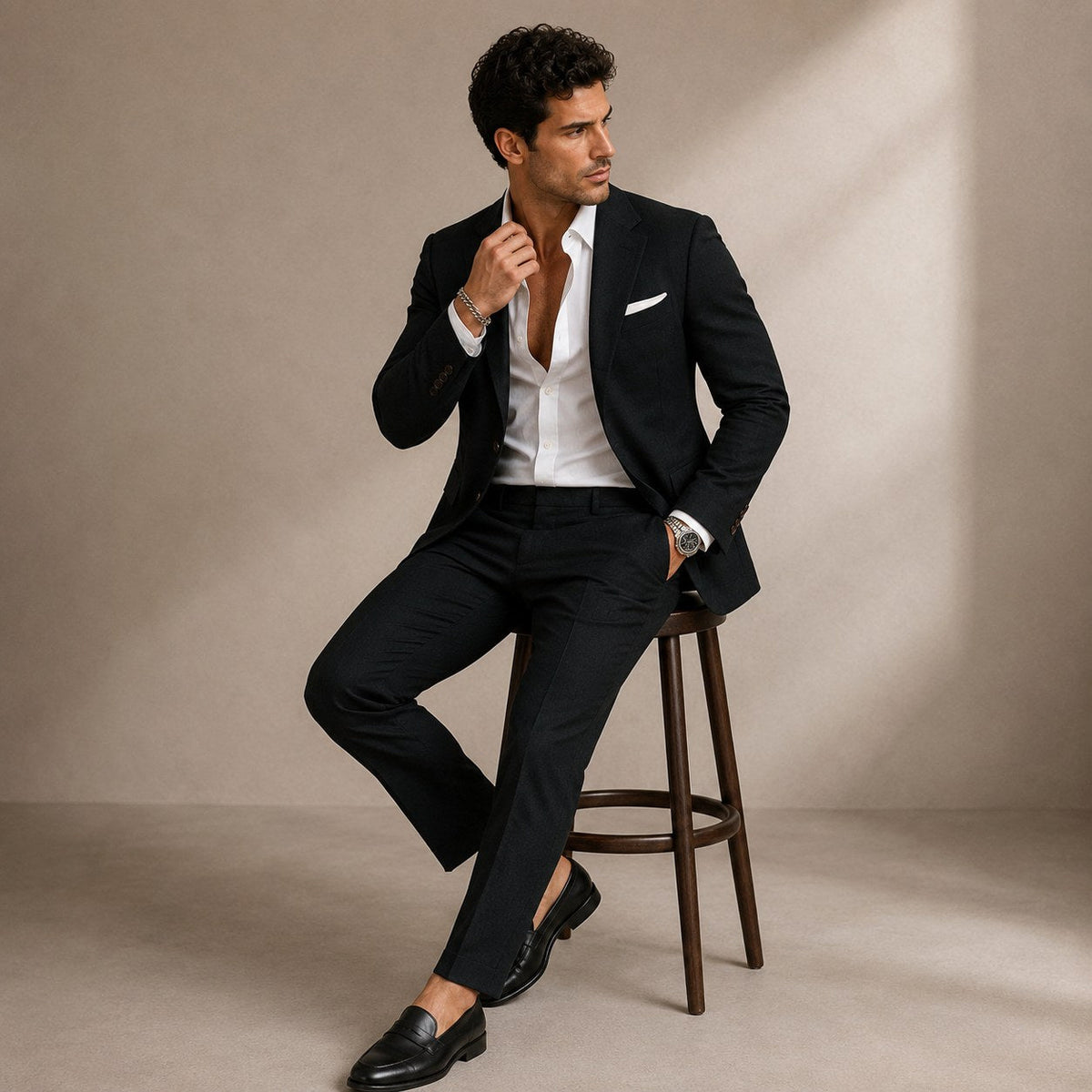 Evan | Men's Slim Fit Blazer and Trousers, Tailored Two-Piece Suit | The Dress Cellar