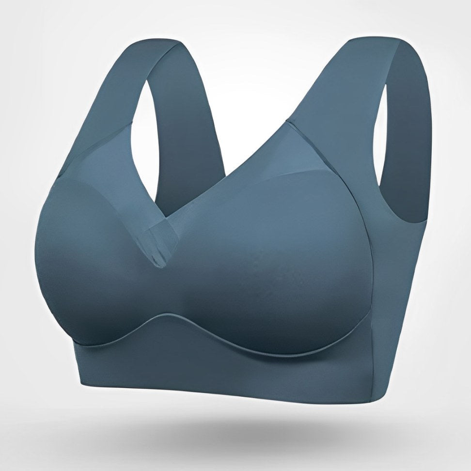 Evelyn | Women's Seamless Bra with Adjustable Straps - Dark blue