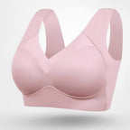 Evelyn | Women's Seamless Bra with Adjustable Straps - Light blue
