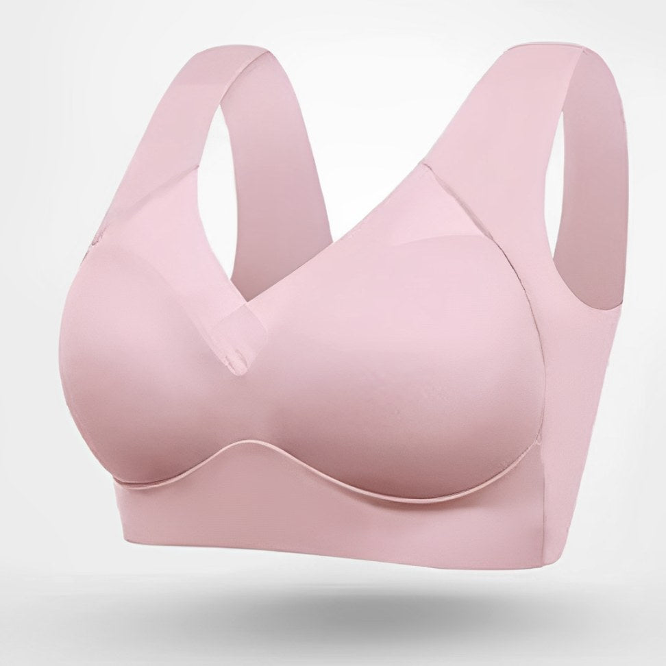 Evelyn | Women's Seamless Bra with Adjustable Straps - Light blue