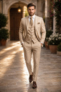 Phillip | Men's Three-Piece Suit with Vest and Lapels, Classic Suit | The Dress Cellar
