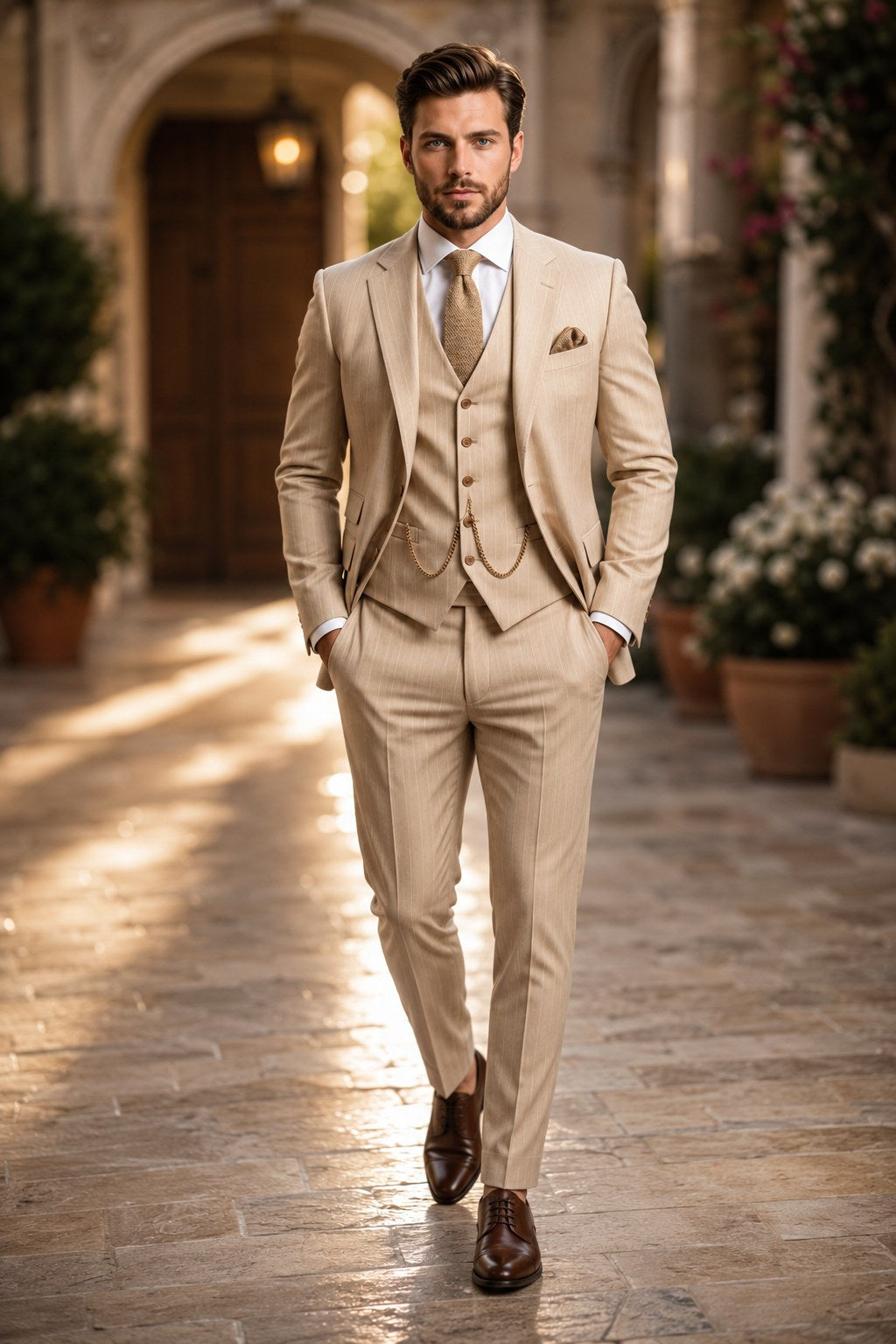 Phillip | Men's Three-Piece Suit with Vest and Lapels, Classic Suit | The Dress Cellar
