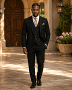 Phillip | Men's Three-Piece Suit with Vest and Lapels, Classic Suit | The Dress Cellar