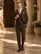 Phillip | Men's Three-Piece Suit with Vest and Lapels, Classic Suit | The Dress Cellar