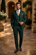 Phillip | Men's Three-Piece Suit with Vest and Lapels, Classic Suit | The Dress Cellar