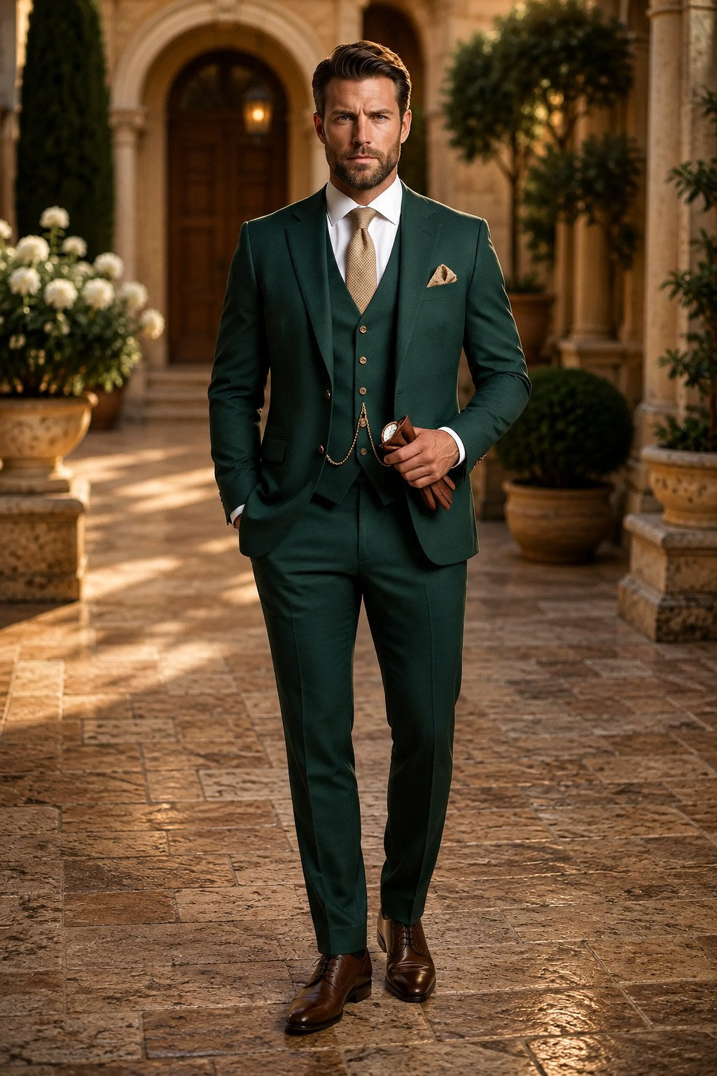 Phillip | Men's Three-Piece Suit with Vest and Lapels, Classic Suit | The Dress Cellar