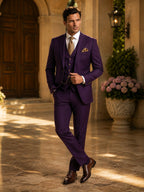 Phillip | Men's Three-Piece Suit with Vest and Lapels, Classic Suit | The Dress Cellar