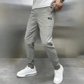 Frank | Men's Elasticated Cargo Trousers, Flexible Stretch Trousers | The Dress Cellar