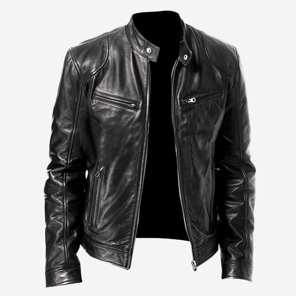 Brad | Men's Leather Jacket, Classic Timeless Leather Jacket | The Dress Cellar