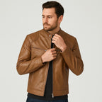 Brad | Men's Leather Jacket, Classic Timeless Leather Jacket | The Dress Cellar