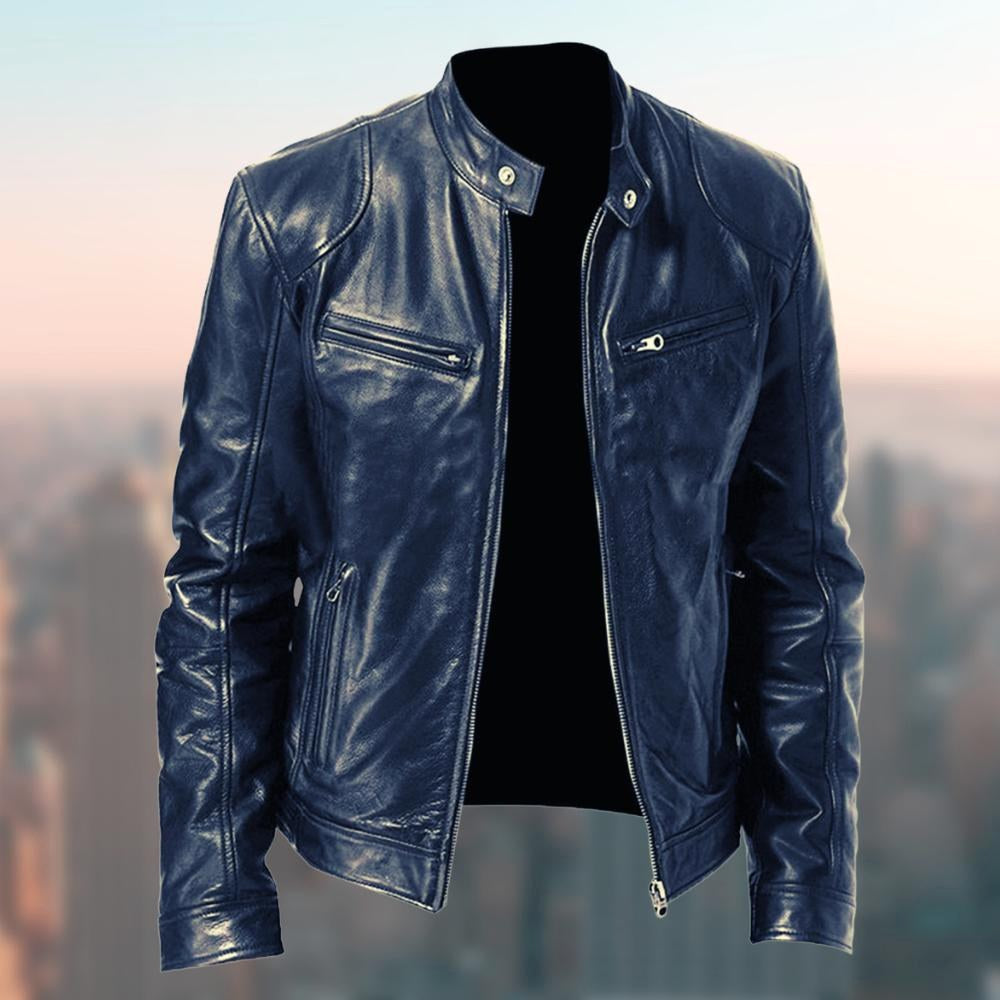 Brad | Men's Leather Jacket, Classic Timeless Leather Jacket | The Dress Cellar