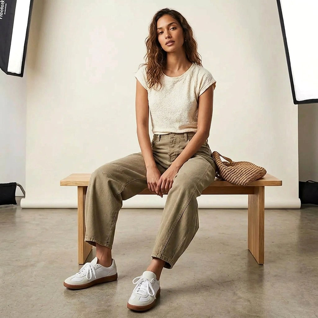 Freya | Women's Relaxed Barrel Jeans, High-Waist Denim Jeans | The Dress Cellar