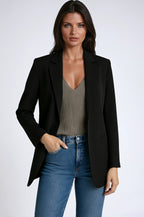 Gabrielle | Women's Long Blazer with Lapels, Tailored Blazer | The Dress Cellar