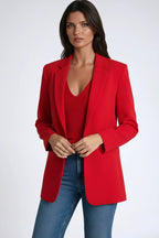 Gabrielle | Women's Long Blazer with Lapels, Tailored Blazer | The Dress Cellar