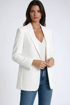 Gabrielle | Women's Long Blazer with Lapels, Tailored Blazer | The Dress Cellar
