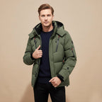 Garrett | Men's Insulated Winter Parka Jacket, Hooded Windproof Coat | The Dress Cellar