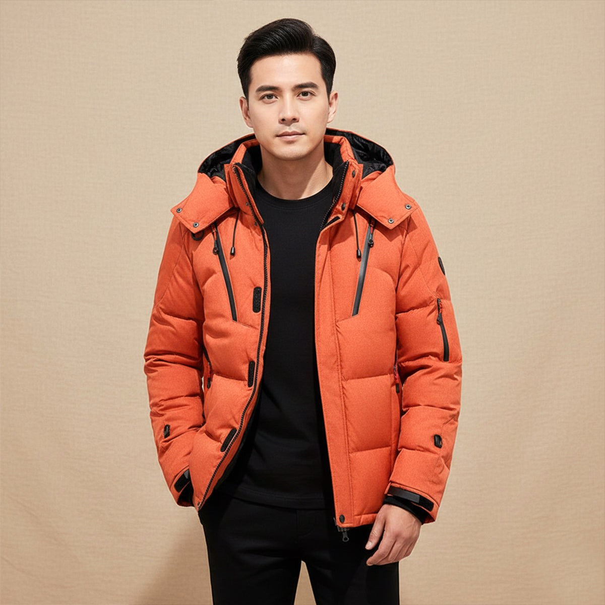 Garrett | Men's Insulated Winter Parka Jacket, Hooded Windproof Coat | The Dress Cellar