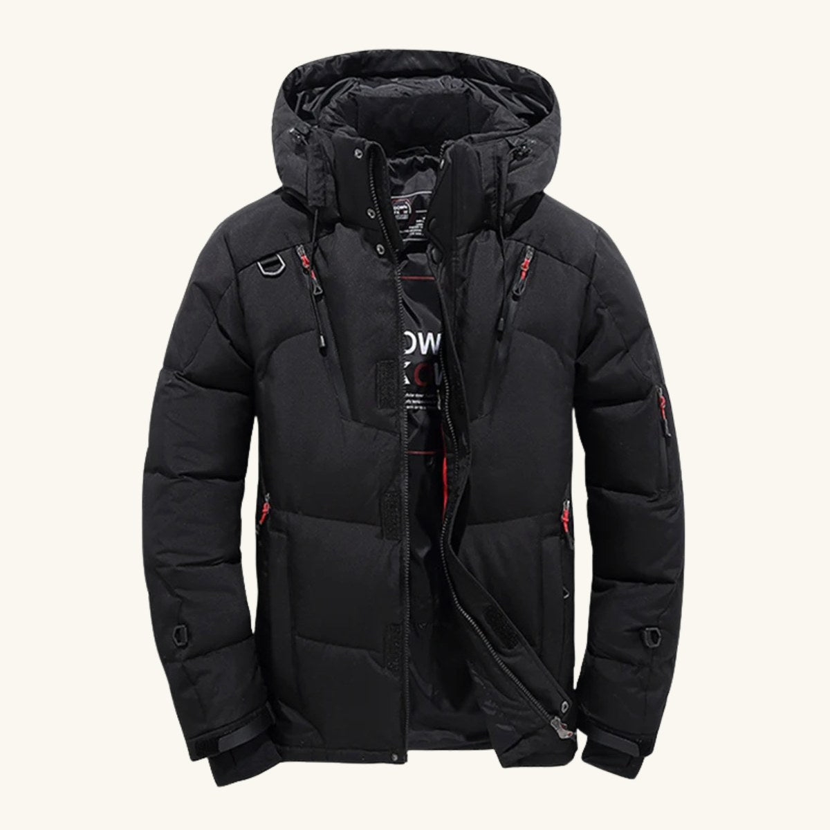 Garrett | Men's Insulated Winter Parka Jacket, Hooded Windproof Coat | The Dress Cellar | Gray