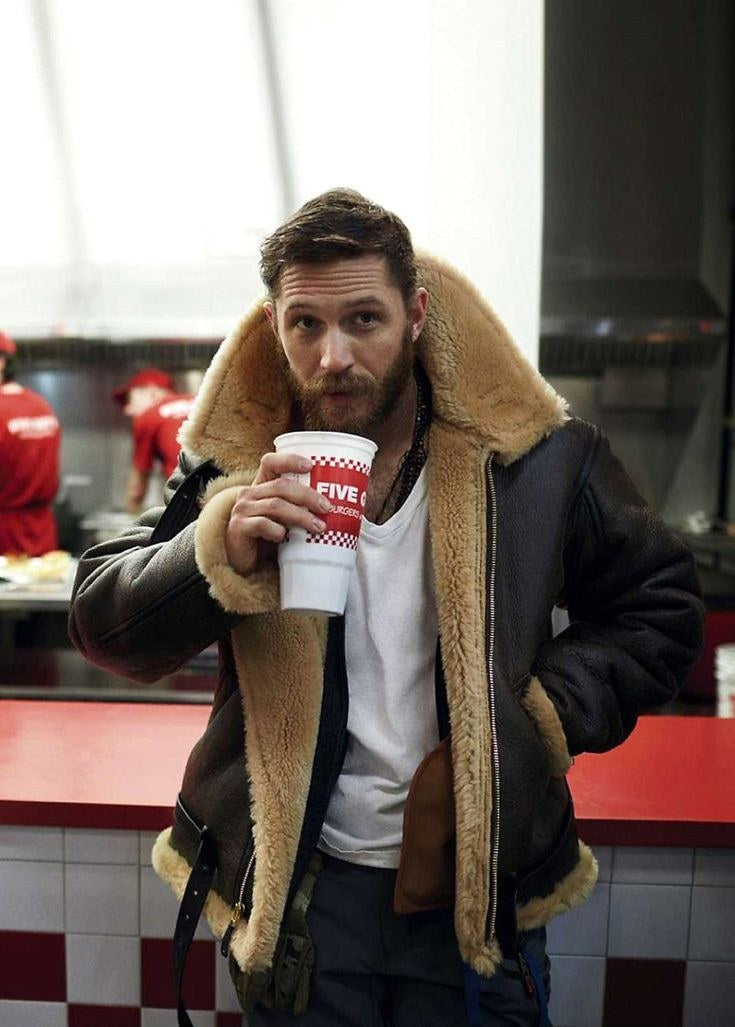 Garrett | Men's Shearling-Lined Leather Jacket, Warm Flight-Style Coat | The Dress Cellar