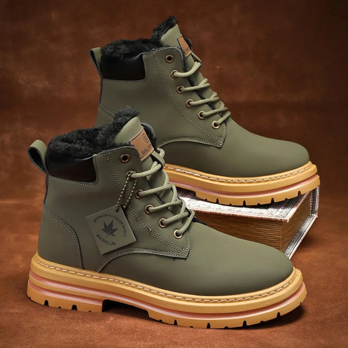 Gavin | Men's Fur-Lined Insulated Snow Boots, Winter Boots | The Dress Cellar