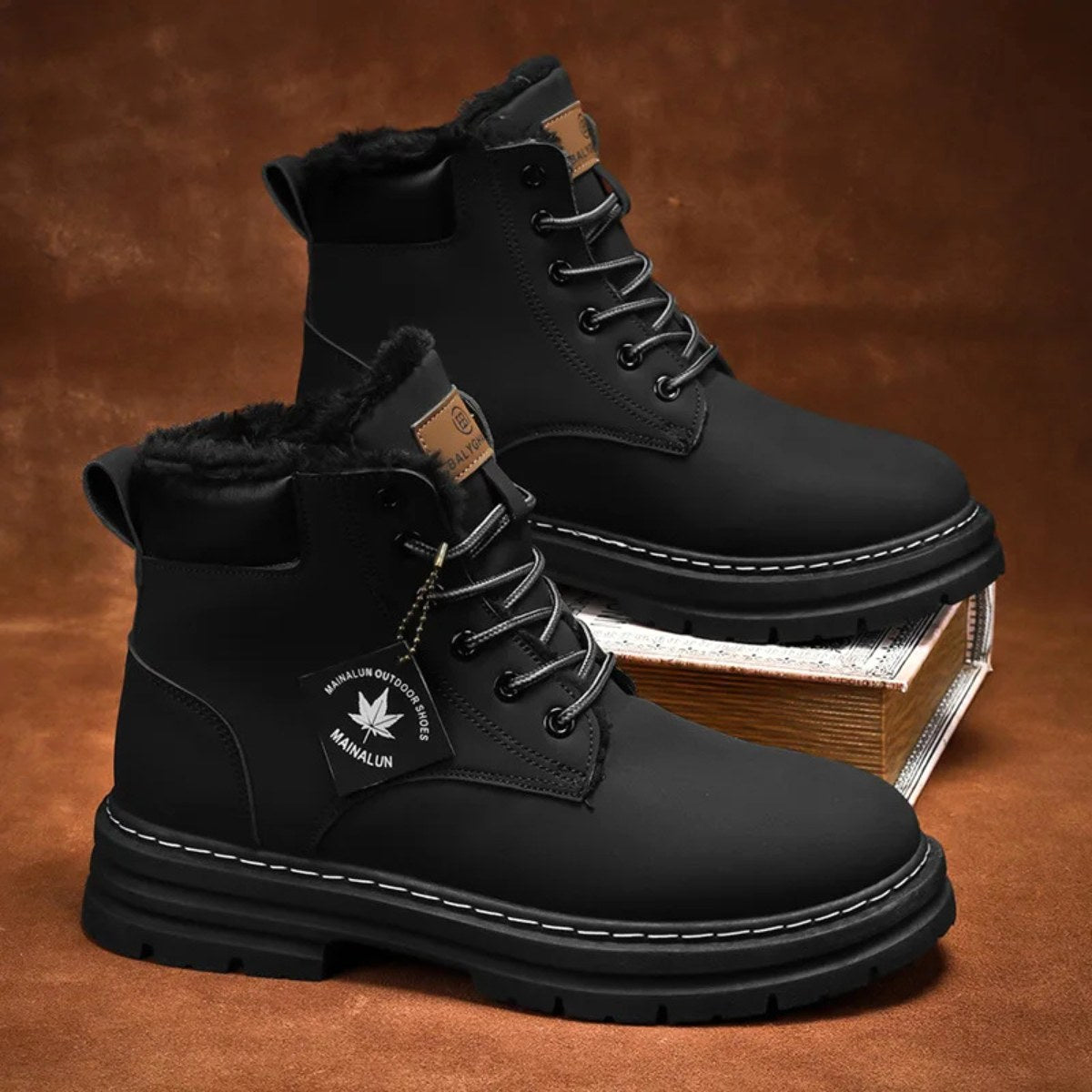 Gavin | Men's Fur-Lined Insulated Snow Boots, Winter Boots | The Dress Cellar