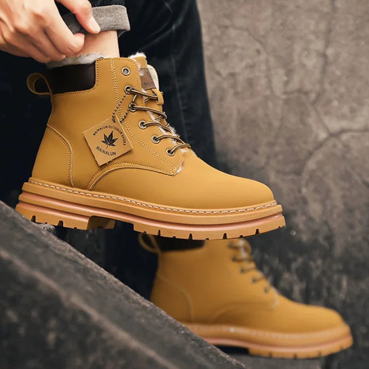 Gavin | Men's Fur-Lined Insulated Snow Boots, Winter Boots | The Dress Cellar