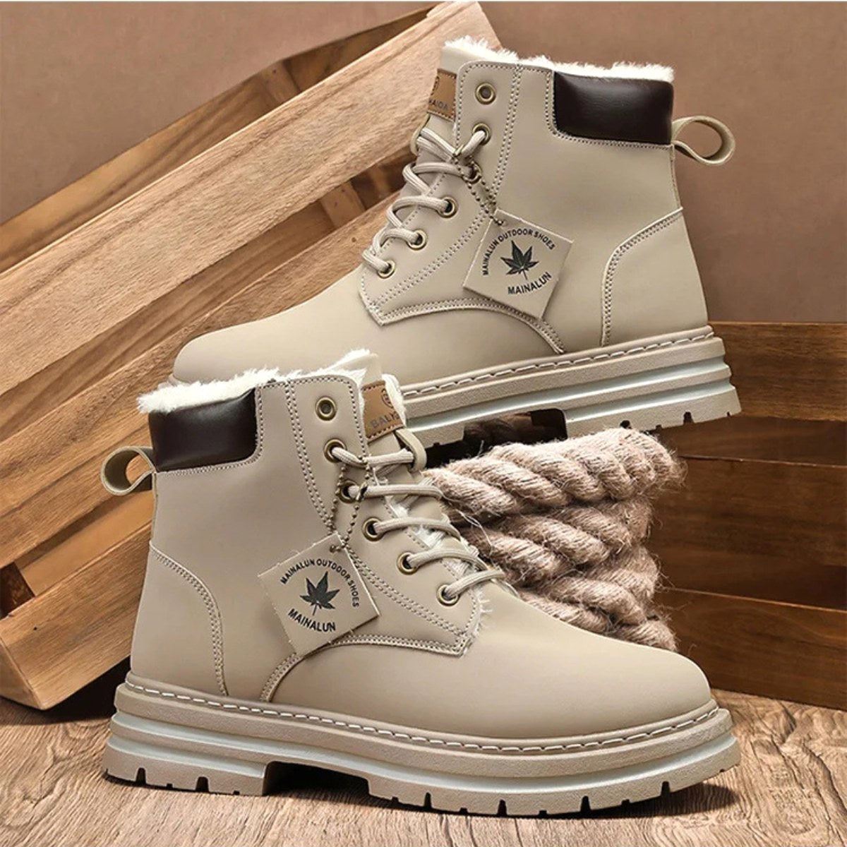 Gavin | Men's Fur-Lined Insulated Snow Boots, Winter Boots | The Dress Cellar